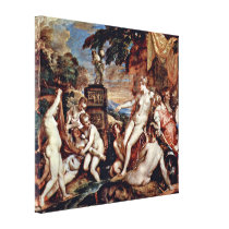 Tiziano Vecelli - Diana and Callisto Canvas Prints