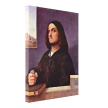 Tiziano Vecelli - Portrait of a Venetian nobleman Gallery Wrap Canvas
