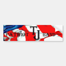TJ Band Patriotic Bumper Sticker