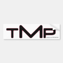TMP bumper sticker (white)