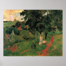 To and Fro by Eugène Henri Paul Gauguin Poster