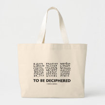To Be Deciphered (Jules Verne Runic Cryptogram) Tote Bags