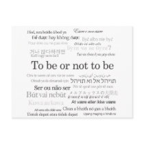To Be Or Not To Be in Many Languages Post Card