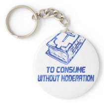 To consume without modération Bleu Key Chain