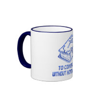 To consume without modération Bleu Mugs