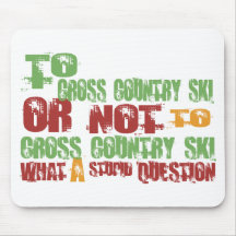 To Cross Country Ski Mouse Mat