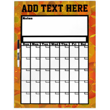 To Do Calendar Dry Erase Board