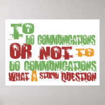 To Do Communications Poster