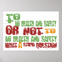 To Do Health and Safety Poster
