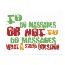 To Do Massages Post Cards
