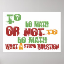 To Do Math Poster