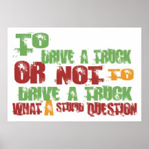 To Drive a Truck Poster