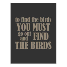 To Find the Birds Postcard