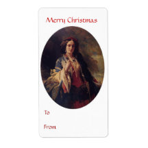 To From Merry Christmas Tag 2 Custom Shipping Label
