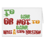 To Game Greeting Card