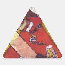 To hide triangle stickers