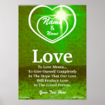 To Love Is To Hope Poster-Customize