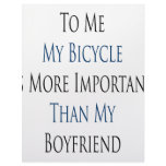 To Me My Bicycle Is More Important Than My Boyfrie Custom Letterhead