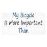 To Me My Bicycle Is More Important Than My Husband Photo Card