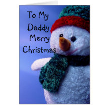 To My Daddy, Merry Christmas Card