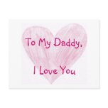 To My Daddy Postcards