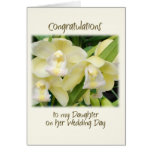 To my daughter on her wedding day card