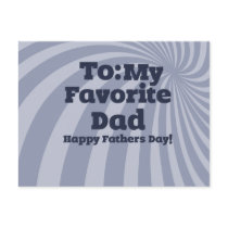 To my favourite Dad Happy Fathers Day