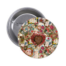 To My Own True Love ~ Vintage Valetines Buttons