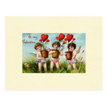 To My Valentine Angel Cherubs Post Cards