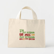 To Play Keyboard Canvas Bags