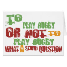 To Play Rugby Cards