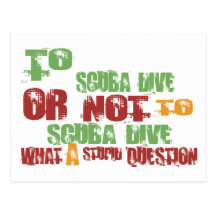 To Scuba Dive Post Cards