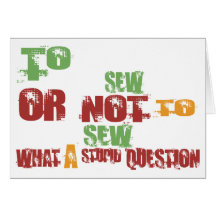 To Sew Card