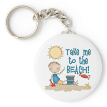 To the Beach (Boy) Keychain