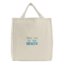 TO THE BEACH! tote/beach bag