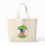 'to the core ' American,US Flag Tote Bag