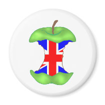'to the core' UNION JACK,British Flag Fridge Magnets