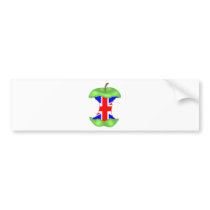 'to the core' union jack bumper stickers