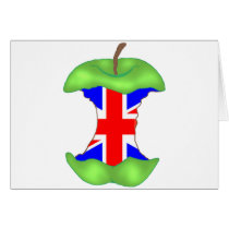 'to the core' union jack greeting cards