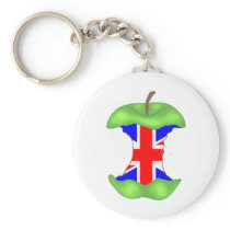 'to the core' union jack key chain