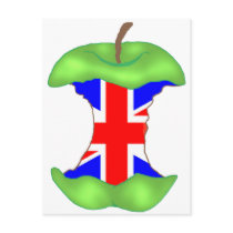 'to the core' union jack post cards