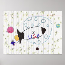 To the Moon Print