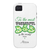To the most wonderful dad in the world iPhone 4 carcasa