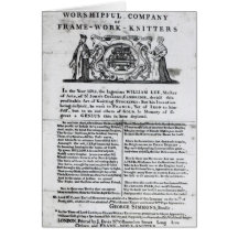 To the Worshipful Company of Frame-Work-Knitters Greeting Card