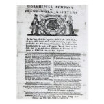 To the Worshipful Company of Frame-Work-Knitters Post Cards