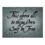 To Thine Own Self Be True Postcard