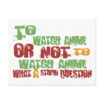To Watch Anime Postcards