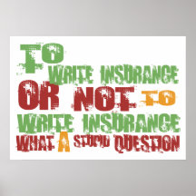 To Write Insurance Print