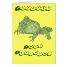 Toad "Toadays" Birthday Card