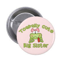 Toadally Cute Big Sister Buttons